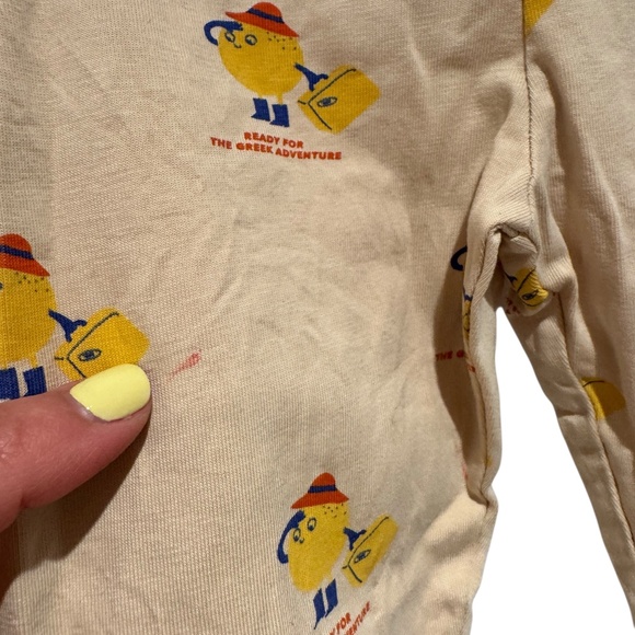 TINYCOTTONS “Greek Adventure” Tan Print Leggings - size 6 - Picture 4 of 5